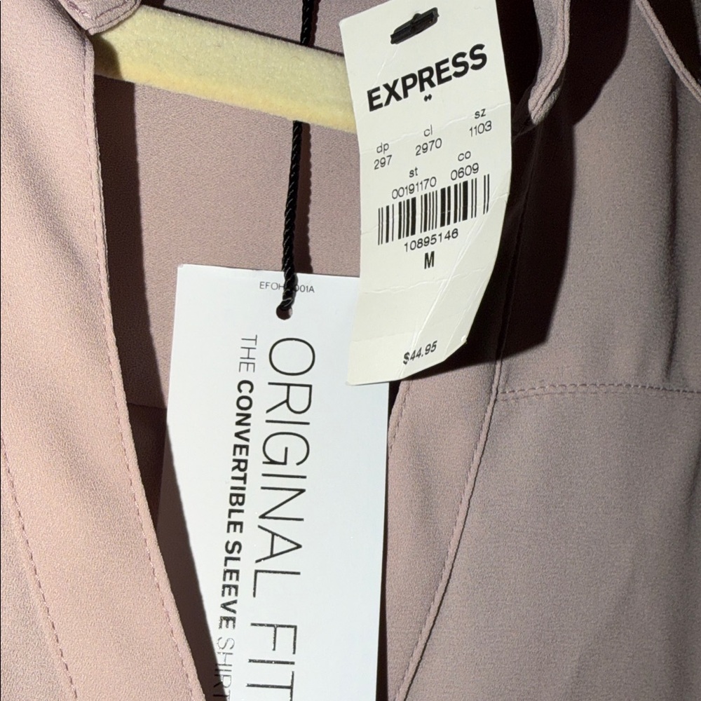 Express Women's Mauve Portofino Button Down Shirt - Medium - Picture 7 of 7
